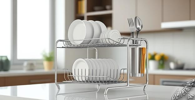 Escurreplatos Tatay de acero inoxidable de 44x34cm por 29,99 euros