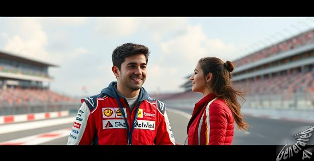 Fernando Alonso prestó el volante de su Aston Martin a Aitana