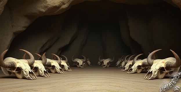 Los neandertales acumularon cráneos de grandes mamíferos con apéndices cefálicos de forma intencional