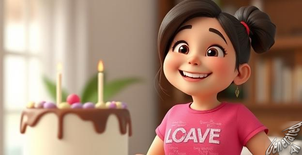 Gloria Camila recibió una fiesta sorpresa con una tarta y una camiseta con frases de ánimo