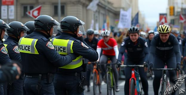 La policía denuncia que 22 agentes resultaron heridos por los ataques de los manifestantes
