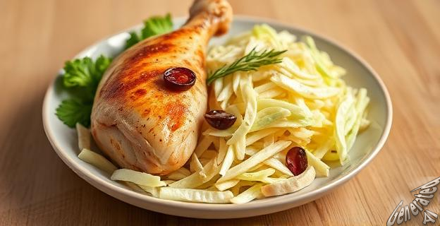 La ensalada de pollo y col cuesta 3,50 euros por ración