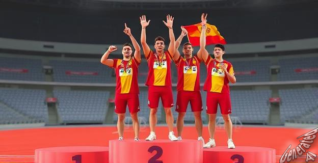 14 medallas, 5 de oro