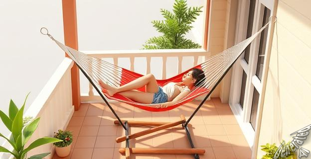 La hamaca plegable de Leroy Merlin cuesta 24,99 euros