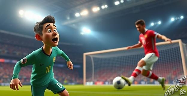 Antony anotó un gol con la pierna derecha