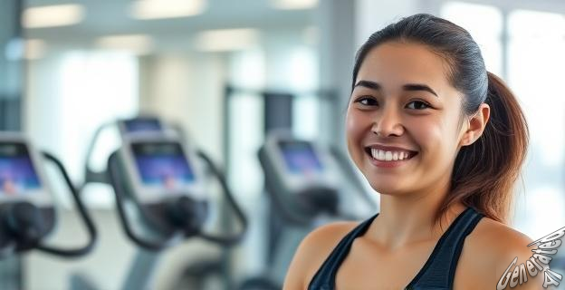 Un monitor de gimnasio