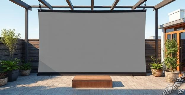 Una pantalla impermeable de 90x300cm