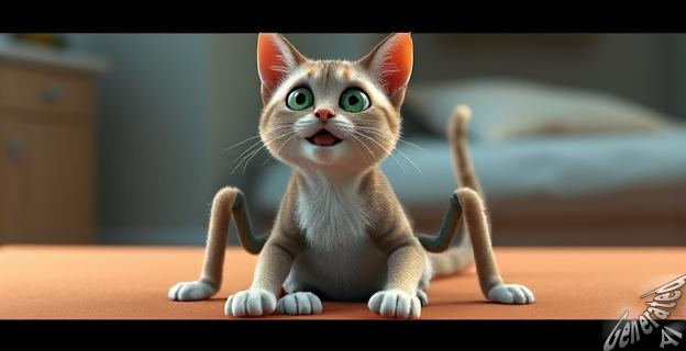 La gata Bitsy fue operada y se le extirparon tres extremidades para aliviar su dolor
