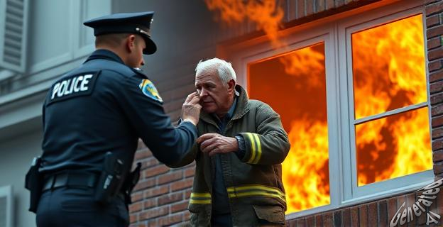 Dos policías salvaron la vida de un anciano de 89 años