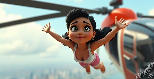 Gloria Camila dedicó el salto a Michu con los ojos llorosos