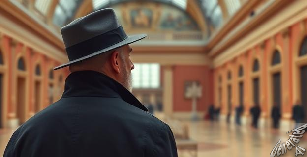 El hombre es un transeúnte llamado por el fotógrafo Thibault Camus