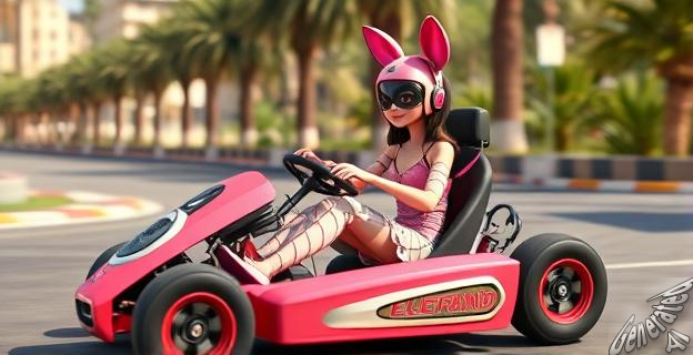 Lola Lolita consiguió la segunda posición en el pódium de Kart Royale