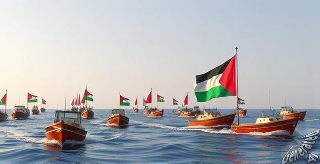 La flotilla ha realizado una parada en Menorca debido a problemas técnicos y para reabastecerse