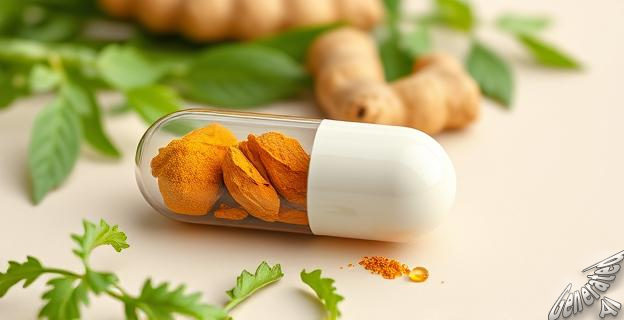 Cúrcuma con jengibre y probióticos
