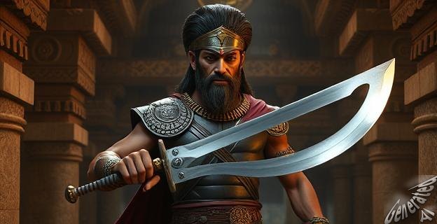 La tumba de un guerrero ávaro del siglo VII con un sable curvado de hierro y joyas de vidrio