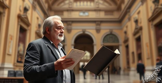 Recitó 'Dog' de Lawrence Ferlinghetti