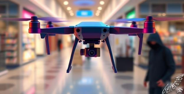 Drones con cámaras térmicas de video para seguir a ladrones