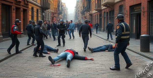 Tres hombres heridos y un detenido