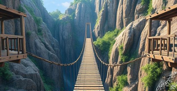 El puente tibetano está en Cantabria