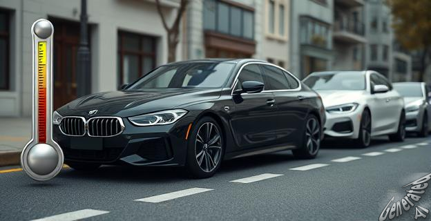 Los autos negros aumentan la temperatura del aire en 3,8 °C respecto al asfalto cercano