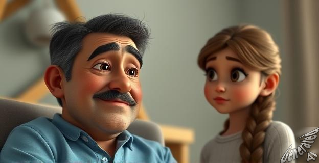 Está afrontando la situación con tranquilidad y minimizando la gravedad de los hechos ante su hija