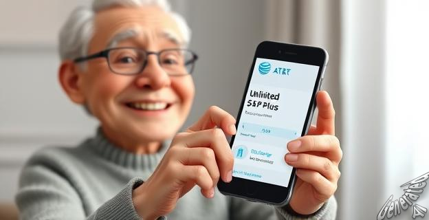 La tarifa Unlimited 55 Plus de AT&T cuesta 60 dólares al mes para una línea