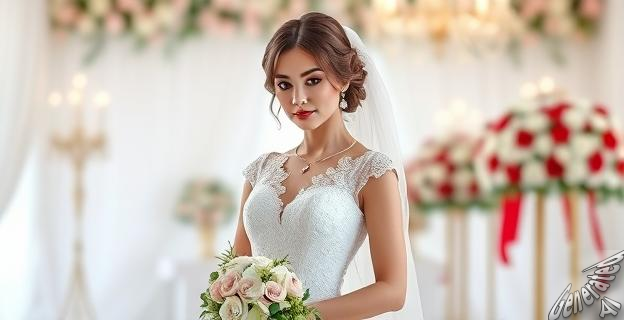 El vestido de novia de Susana Molina es de color blanco