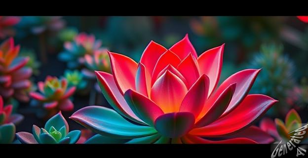 Las suculentas pueden brillar en rojo, verde y azul tras recibir luz solar gracias a partículas luminiscentes