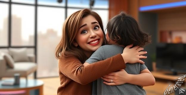 Anita se reencontró con sus primos Kike y María en la final