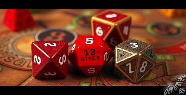 Se necesitan varios tipos de dados para reflejar la variedad de acciones y situaciones en el juego