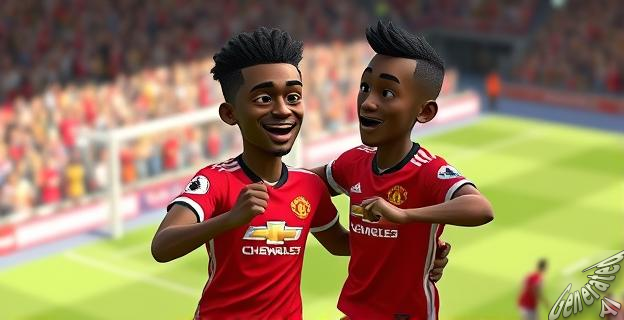 Lamine imitó la celebración de Rashford en el entrenamiento