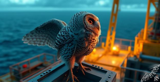 La tormenta Amy arrastró al búho mar adentro