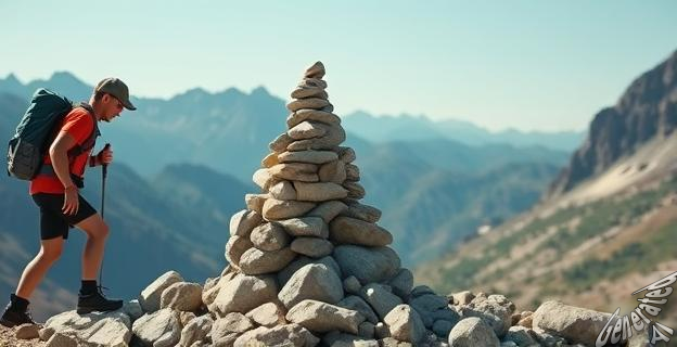 Derriba los montículos de piedras fuera de los senderos oficiales