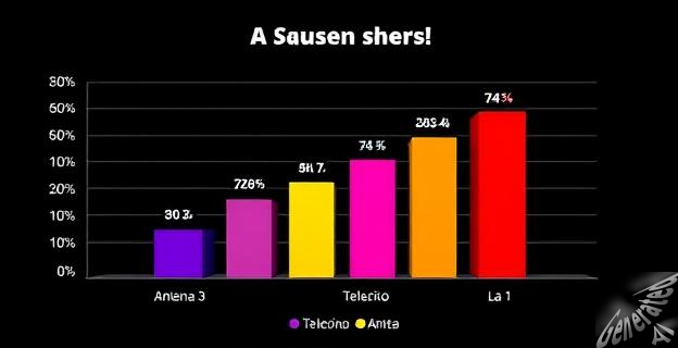 Antena 3 lidera con un 12,2% de cuota de pantalla