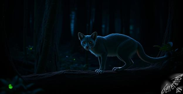 El gato marsupial muestra biofluorescencia natural bajo la luz ultravioleta