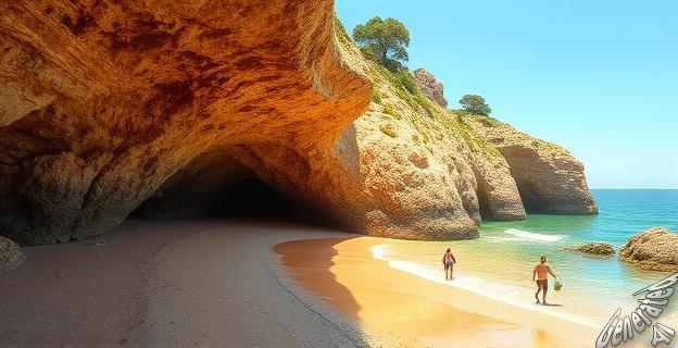 La playa de Gulpiyuri mide 40 metros de largo